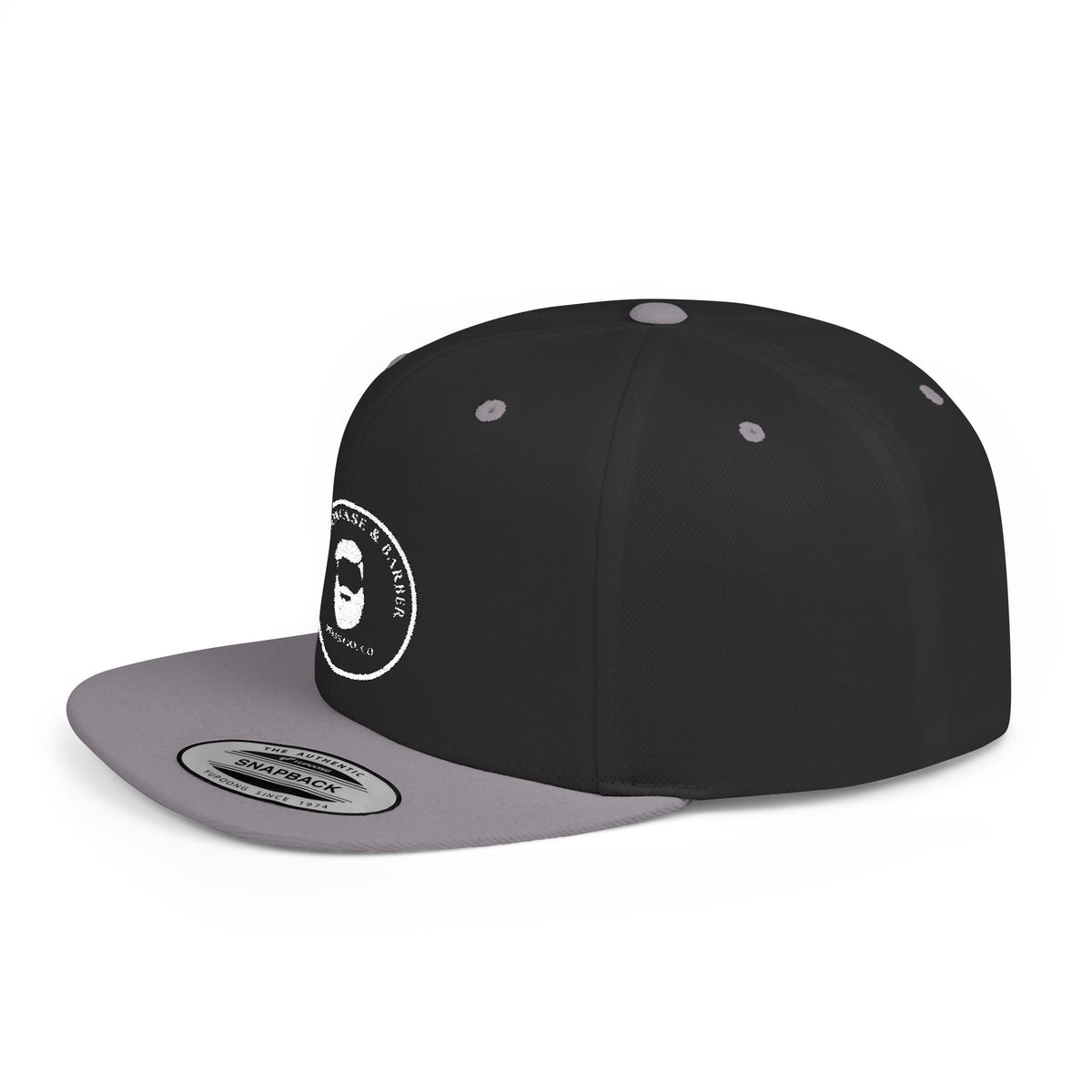 Round Bookcase Logo Flat Bill Snapback Hat