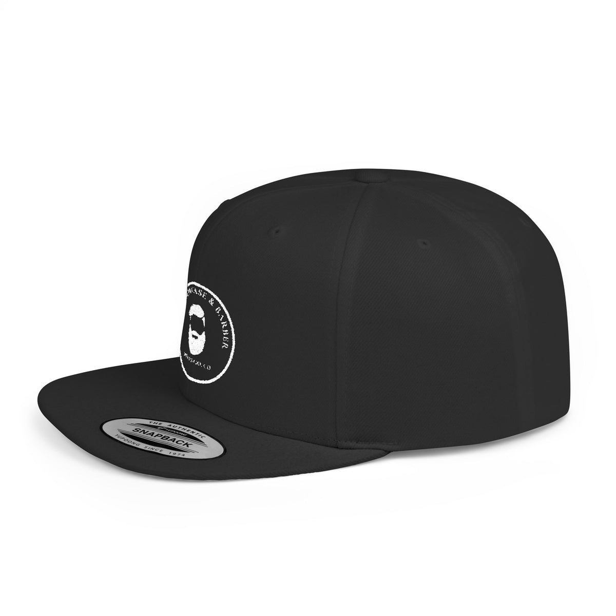 Round Bookcase Logo Flat Bill Snapback Hat
