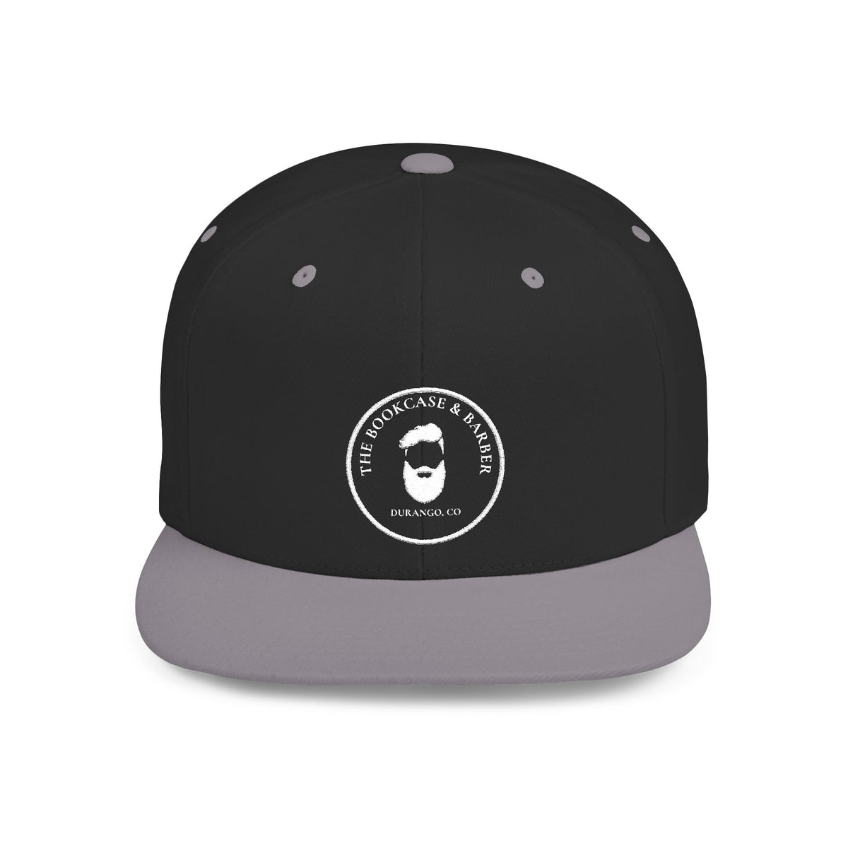 Round Bookcase Logo Flat Bill Snapback Hat